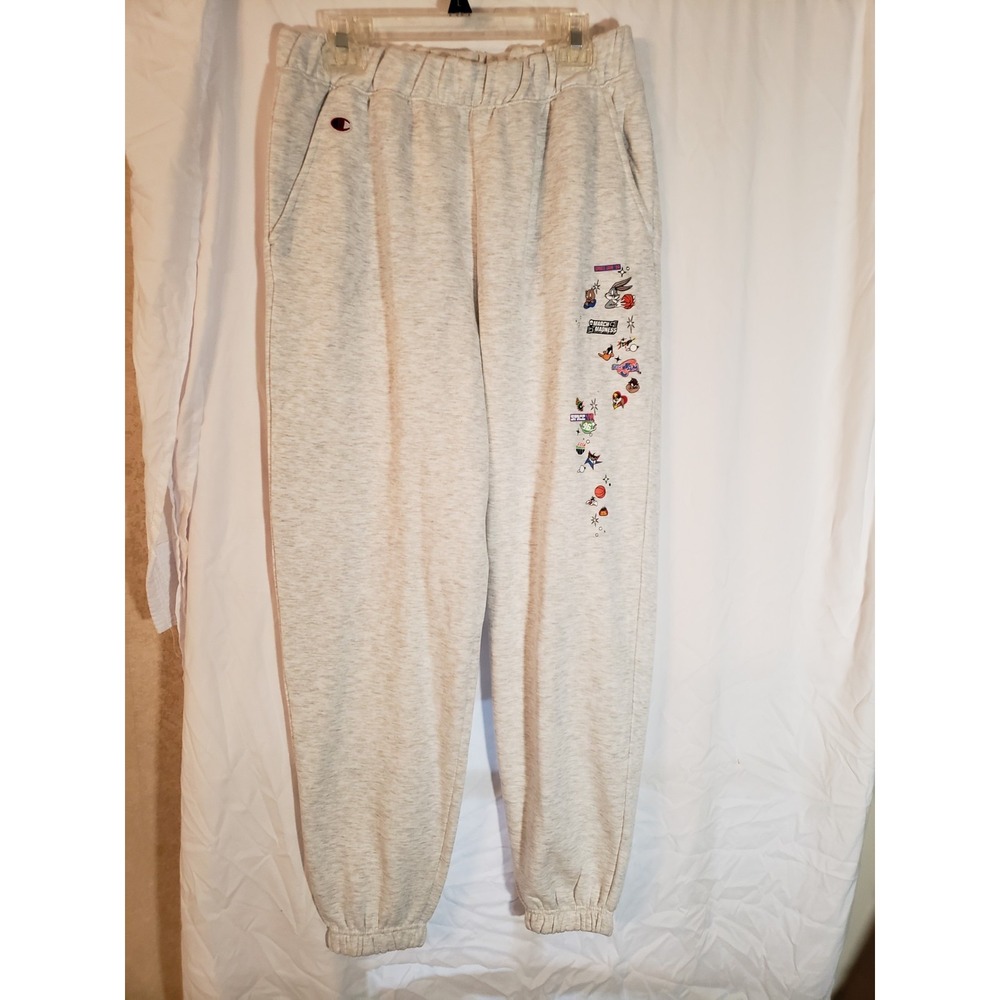 Champion Gray Space Jam Sweatpants Size M
